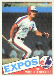 1985 Topps Baseball Cards      658     Mike Stenhouse